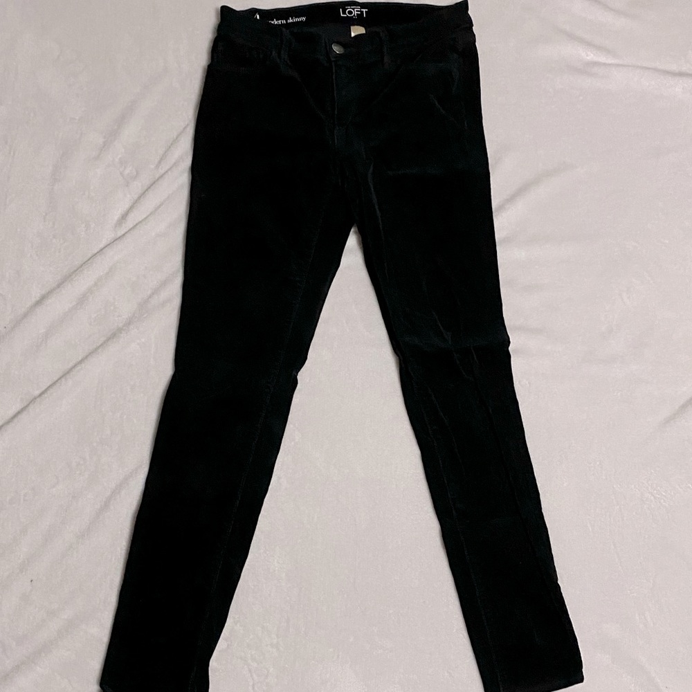 Black LOFT corduroy pants